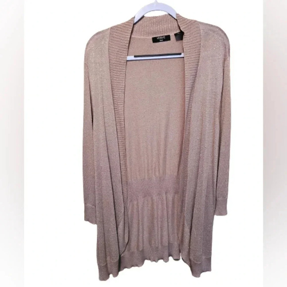 Verve Gold Metallic Shimmer Cardigan - Picture 1 of 8